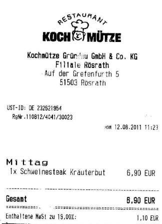 dksa Hffner Kochmtze Restaurant